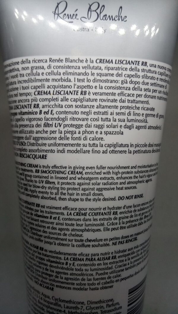 crema lisciante RenéeBlanche 200ml - immagine 2